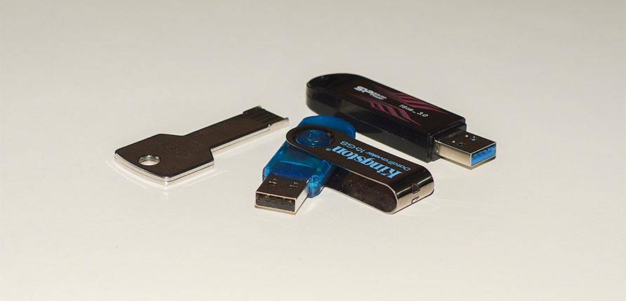 Verschiedene Arten von USB-Sticks
