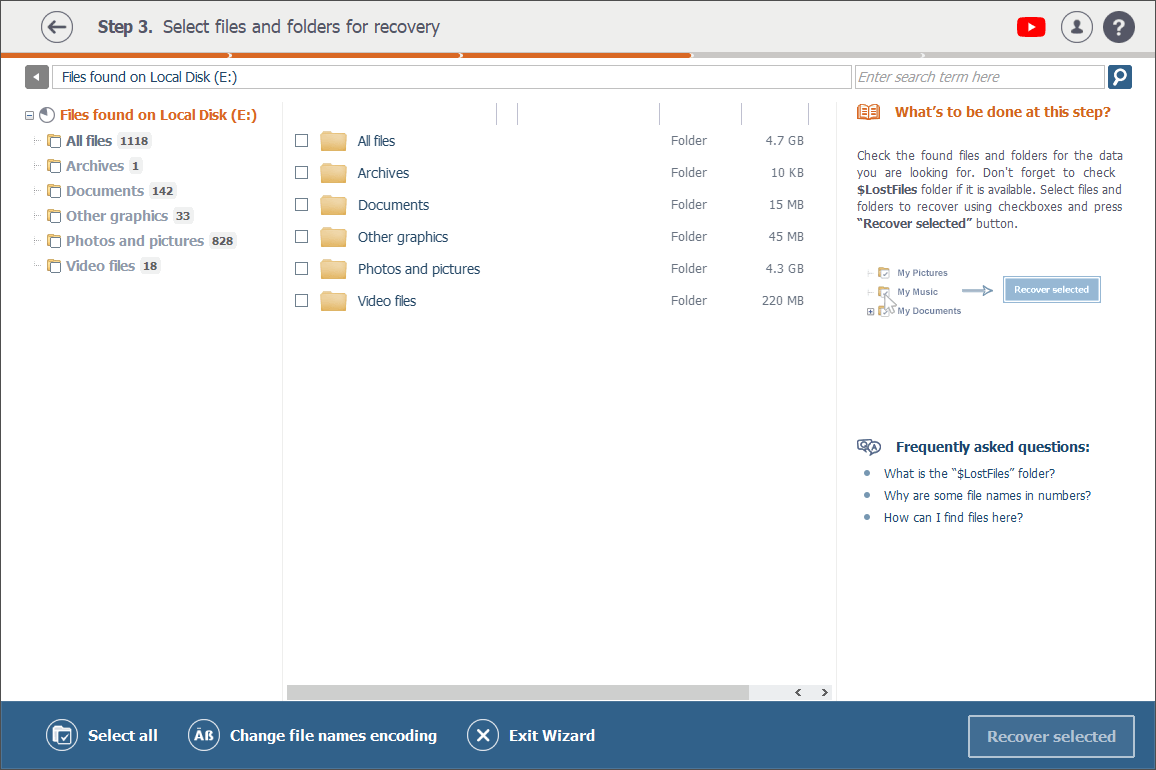 explorer launched after drive scanning completion in raise data recovery software