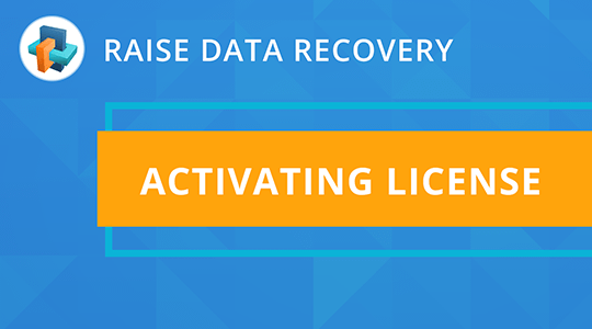 vídeo guía sobre activación de licencia en software raise data recovery