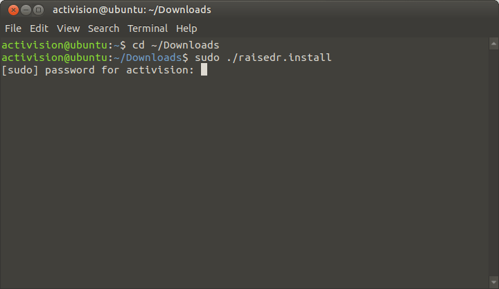 Zuweisen von Ausführungsrechten für Installationsdatei über Linux-Terminal