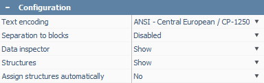 configuration section of hexadecimal viewer information panel in raise data recovery program