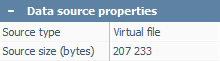 data source properties section of hexadecimal viewer information panel in raise data recovery program